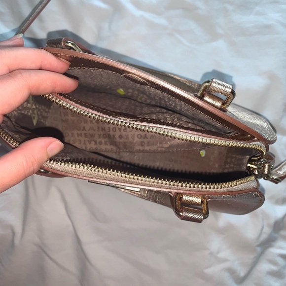 Rose Gold Kate Spade Laurel Way Mini Reiley satchel - Picture 3 of 9
